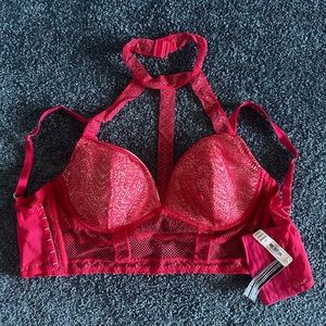 Victoria secret red bralette, size 34D , like new